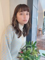 ルービック 梅田茶屋町(Rubik)&nbsp;イヤリングカラー/大人ナチュロブ×レイヤーカット