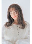 大人可愛いゆるふわくびれフェミニンモテ髪/ショコラブラウン