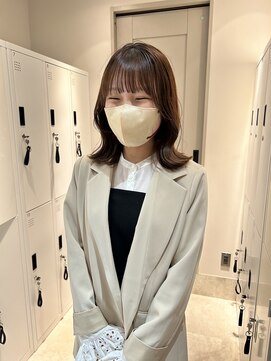 サンド 池袋(sand) 韓国風ヘア/ワンホンヘア/ベージュカラー/顔周りカット