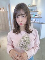 ヴィンスジオ 岐阜駅南(vince gio)&nbsp;ミディアムウルフ 顔まわりレイヤー 韓国