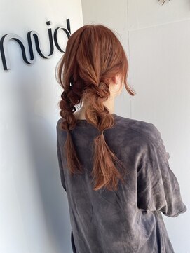 ニュード(niud) アプリコットオレンジ