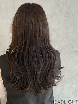 ソーエン バイ ヘッドライト 札幌琴似店(soen by HEADLIGHT) ダークアッシュ×ゆるふわウェーブ×レイヤーロング