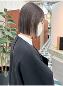 ぷつっとボブ×シアーグレージュ