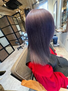 ナンバー リコ 名駅 ジャム 名古屋(N° rico JAM) シルバーバイオレット ハイトーン 色落ち綺麗なアディクシー