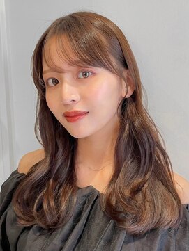 ノイ(noi) 顔周りレイヤーカットくびれヘアミルクティーベージュカラー