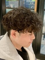 オーガニック アトリエ 大宮(organic+atelier)&nbsp;プードル波巻きスパイラルパーマメンズマッシュスパイラルパーマ