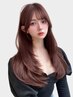 【初回クーポン】カット＋ナチュラルストレート＋カラー+ 超音波TR￥22440