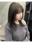 ブリーチなしオリーブグレージュ