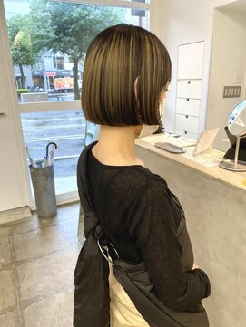 クリアーオブヘアー 池下店(clear OF HAIR) ぱつっとボブ×デザインカラー