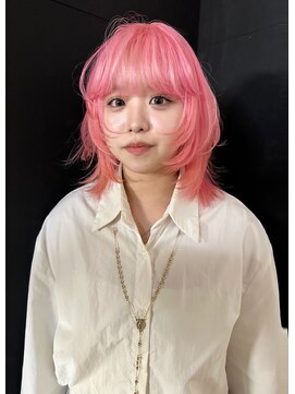 キー(kii) pink color × layer cut