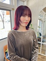 メイ(Mei) ミディアムレイヤーチェリーピンク
