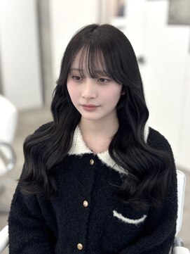 アイシー 表参道(ICY) 韓国ヘア/透明感カラー/グレージュ/ブルーブラック