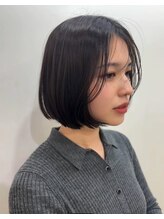 ケーツー 谷町(K-two)&nbsp;大人っぽさもありながら女性らしい丸みボブ*顔周りカット*顔周り