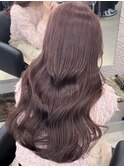 韓国 くびれロング レイヤー ワンホンヘア 小顔前髪