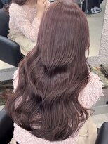 ペレ 栄 アネックス(PELE栄ANNEX)&nbsp;韓国 くびれロング レイヤー ワンホンヘア 小顔前髪