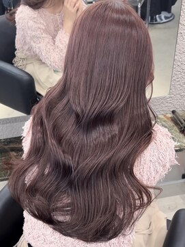 ペレ 栄 アネックス(PELE栄ANNEX) 韓国 くびれロング レイヤー ワンホンヘア 小顔前髪