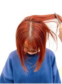 Say.ショートボブくびれショートレイヤーレッドオレンジベージュ