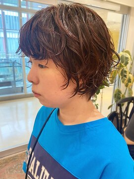 サーカス 町田(circus) マッシュウルフ×くるくるパーマ