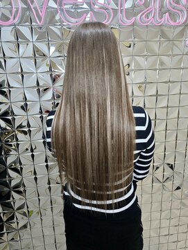 ロングヘアハイライト