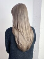 アルバム 銀座(ALBUM GINZA)&nbsp;ミルクティーロング顔周りレイヤーハイトーン_ba577502