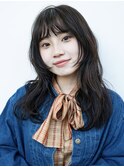 バタフライカットグレーブラウンワンホンレイヤー/原宿/0225