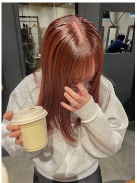 ポーズヘアー 大阪 福島(PAUSE HAIR) ブリーチなしで育てる暖色