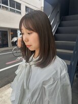 ティル(till)&nbsp;【till_fukuda】透け感ブラウン+レイヤーカット