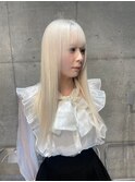 ミルクティーブロンド/ケアブリーチ/レイヤーカット/立川/立川駅