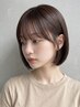【柔らかポイント縮毛矯正◎】カット+前髪ストレート