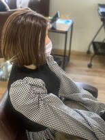 お～るうぇいず(always)&nbsp;シークレットハイライト透明感グレージュ大人可愛い丸みボブ