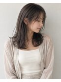 グレージュ×ナチュラルハイライト