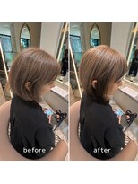 アース 渋谷店(HAIR&MAKE EARTH)&nbsp;髪質改善で叶える艶まとまりボブ