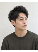 ナチュラルアップバングショート