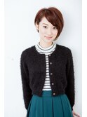 小顔耳掛けショートボブ