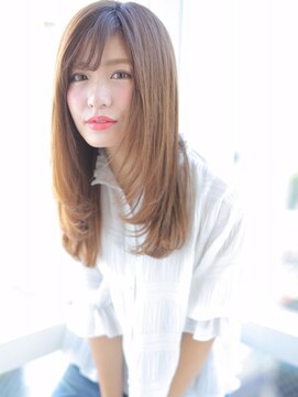 アグ ヘアー ルクア 福岡大橋店(Agu hair lucua) ☆縦ラインが小顔に見せる滑らかセミロング☆