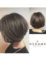 グリームス ヘアデザイン(GLEAMS Hair Design)&nbsp;ベイクドモーヴ×ハイライト×白髪ぼかし★チーフ山本