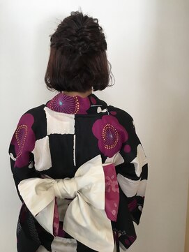 アンド アノン(and anon) ボブ・浴衣アレンジ