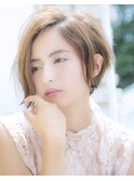 大人可愛い小顔ショートボブ
