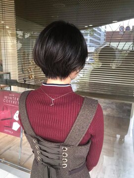 ヘアメイク シュシュ(Hair make chou chou) 黒髪ことりベージュ毛先パーマ30代40代