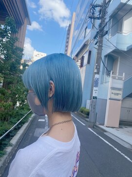 フラム 渋谷(flamme) sheer blue 水色カラー