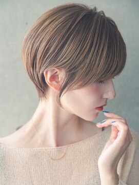 カライング(ing) 大人可愛い20代30代40代黒髪前下がりショートボブ丸みショート◎