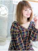 内巻きワンカール外国人風小顔インナーカラーc5越谷20代30代40代