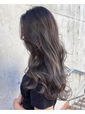 【打越】ロング×アッシュグレー