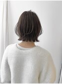 外ハネボブ 縮毛矯正 大人可愛い くびれボブ