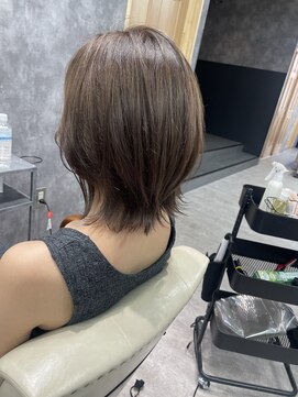 フォンド 津田沼(fond.) 斜めバング/グレージュカラー/デザインカラー/津田沼駅