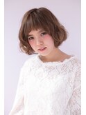 【shiomi H】毛先ふんわりショートバングボブ