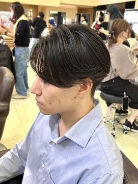 ゼスト 吉祥寺店(ZEST) センターパート ニュアンスパーマ 毛流れ 韓国　吉祥寺/島田優斗