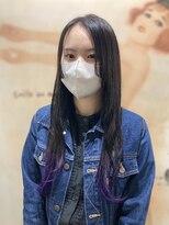 スマイロンナイロン ヘアー(smile on nylon hair)&nbsp;ロング紫カラー