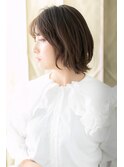 グレーベージュくびれヘアひし形ショートウルフZ戸頭20代30代