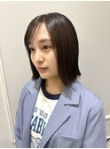 (銀座) 外ハネボブ　ラベンダーカラー